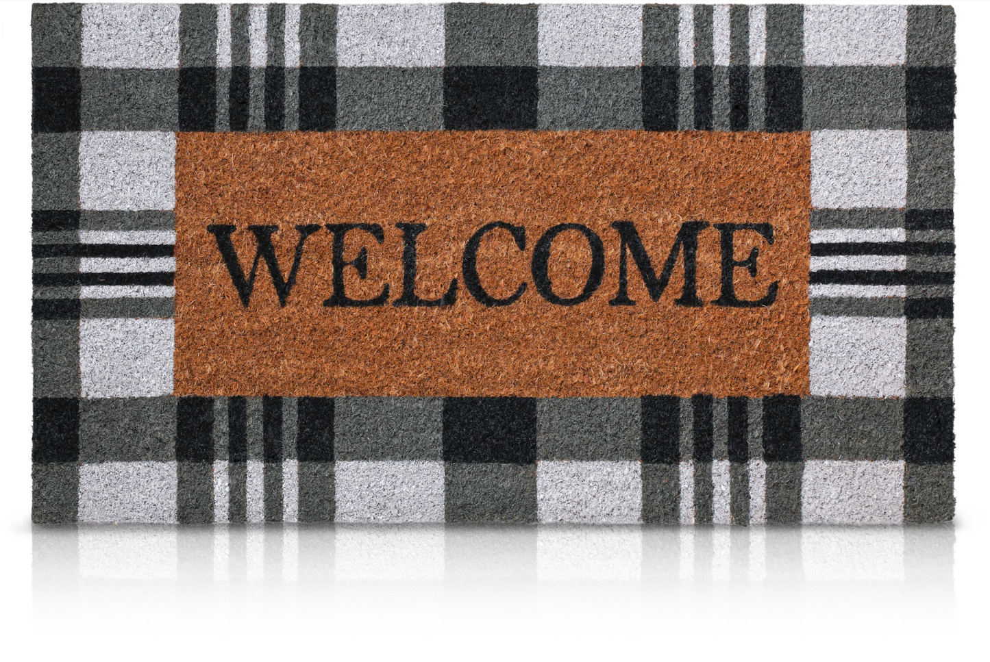 Buffalo Plaid Welcome Mat