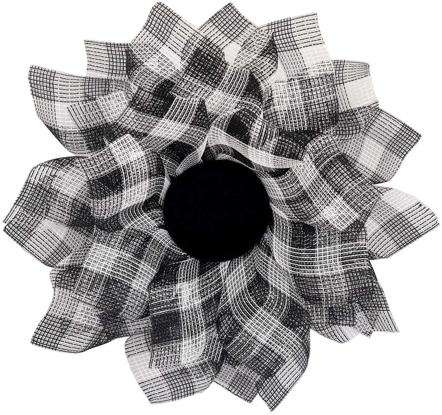 Sunflower Check Door Wreath