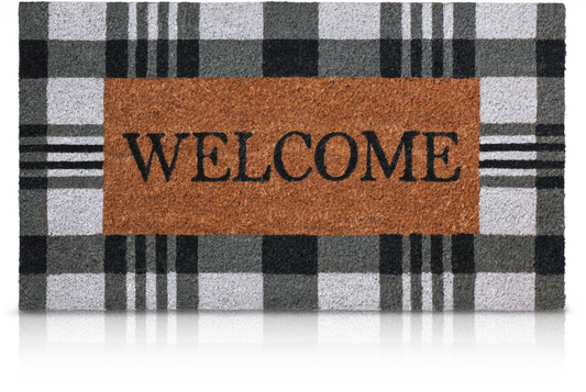Buffalo Plaid Welcome Mat